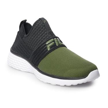 Imagem de Fila Tênis masculino Fondato Slip Energized, verde-escuro, Marfim da China/Preto/Branco, 46