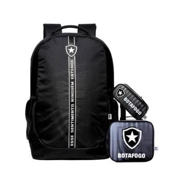 Imagem de Kit Escolar Botafogo Mochila Costas + Lancheira + Estojo - Xeryus