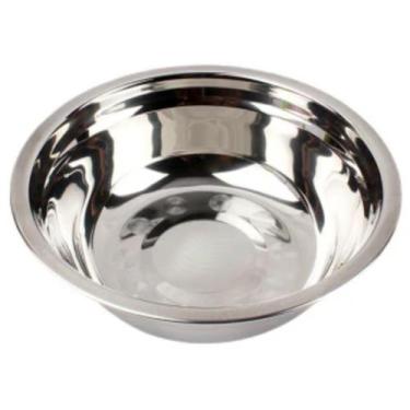 Imagem de Tigela Bowl Inox Cumbuca Bacia Receita Preparo Casa Restaurante Resist
