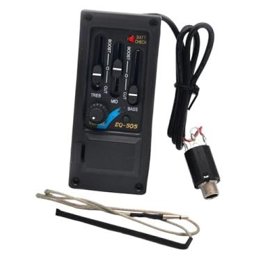 Imagem de Fenteer Captador de Guitarra com Equalizador de 3 Bandas EQ-505, Profissional, Leve E, para Violão.