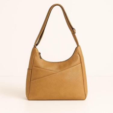 Imagem de Bolsa Media Alça Transversal Divisorias Feminina de Ombro Estilo Saco 