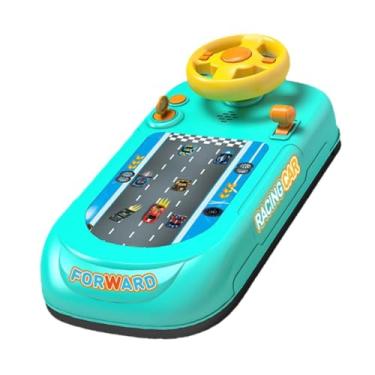 Imagem de oshhni Volante de brinquedo para aventura, jogo de condução interativo, brinquedo educativo simulado para meninos de 3, 4, 5 e 6 anos, Verde