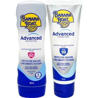 Imagem de KIT 2 PROTETOR SOLAR ADVANCED PROTECTION FPS 50+ FPS 99 USO DIARIO PROTEÇÃO UVA BANANA BOAT