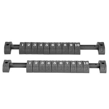 Imagem de VINGVO Contador de pontuação de pebolim, 2 peças por conjunto de pontuação de futebol de mesa, 10 números, indicador de pontuação (preto)