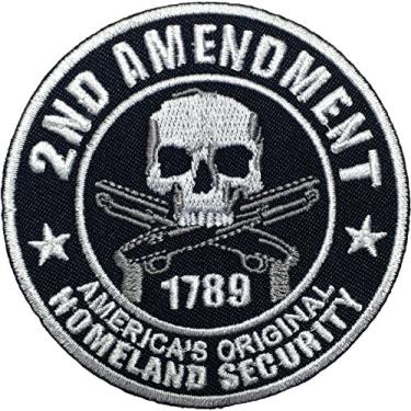 Imagem de 2nd Amendment Homeland Badge Decor Decalque Reparação Pano Bolsa Colete Aplique, Bordado Costurar Ferro no Patch (IRON-2ª EMENDMENT)