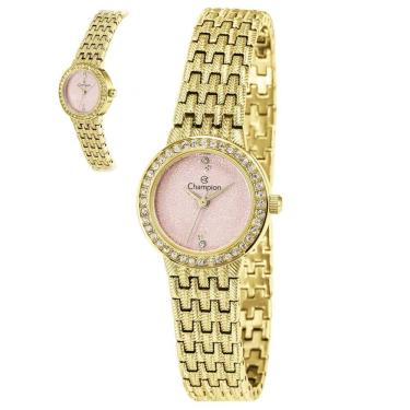 Imagem de Relógio Champion Feminino Ref: Cf26366l Bracelete Dourado