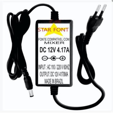 Imagem de Fonte DC 12V 4,17A Bivolt Para DJ Mixer Mackie DL806 DL1608 - Starfont