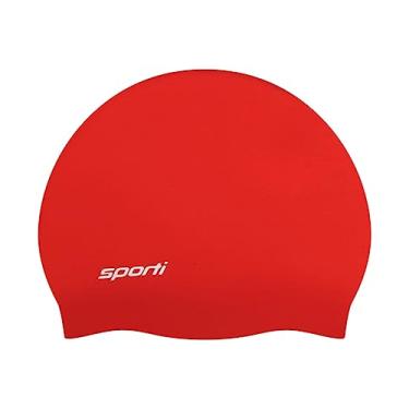 Imagem de Sporti Touca de natação infantil de silicone - Vermelho
