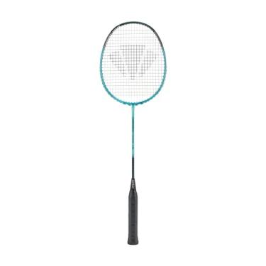 Imagem de CARLTON Raquete de badminton Drivespeed 1.0, pré-amarrada, azul Tiffany, preto, aderência 3U G5