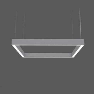 Imagem de Luminária Squadra Pendente 40x40cm Quadrado Preta ou Branca - Redtun, 