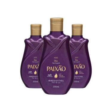 Imagem de Kit Óleo Corporal Paixão Flor de Liz 200ml - 3 unidades