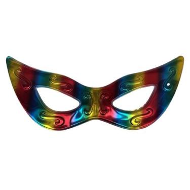 Imagem de Máscara Gigante Carnaval Multicolor 73CM Carnaval Festa - sm decora
