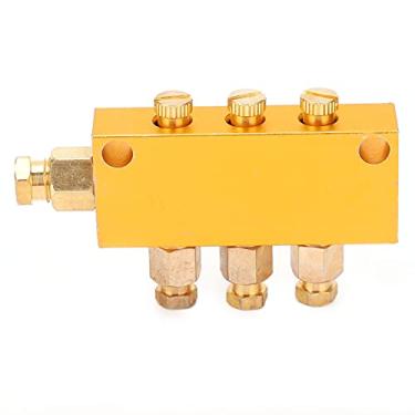 Imagem de Oil Distributor Adjustable Brass Lubrication System Valve Durable Piston Separator Divider for CNC Machining Center Machinery Machine Tools Production Lines (Um dentro, 3 fora)