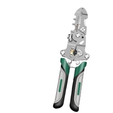 Imagem de Alicate Dobrável Automático 15 em 1 para Eletricista – Decapador, Crimpador e Corta Fios Profissional em Aço de Alta Resistência