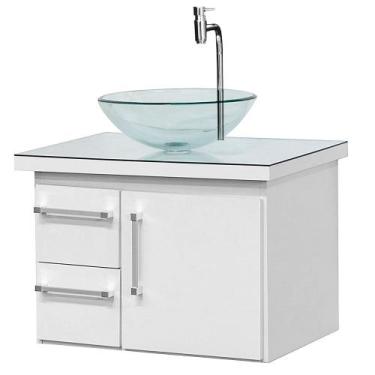 Imagem de Gabinete de Banheiro Natal 60cm - Boatto Móveis , Branco