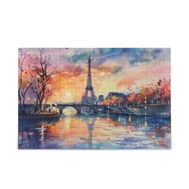 Imagem de Quebra-cabeças em aquarela Paris com 500 peças, quebra-cabeça composto de papel e madeira para adolescentes com bolsa de armazenamento