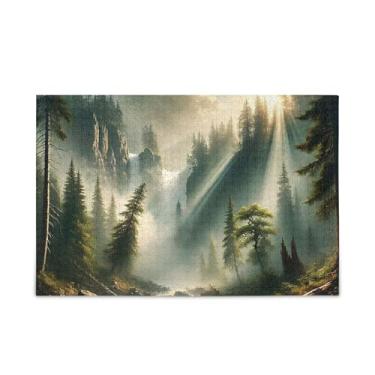 Imagem de 1000 Piece Mystery Green Forest Puzzles Wood and Paper Material, Puzzles for Men