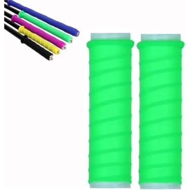 Imagem de Cold Shrink Handle Wrap, 4.7/6.7in Cold Shrink Handle Wrap with Non Slip Texture, Convenient Practical Silicone Bat Grip Tube for Fishing Rods, Rackets and Hand Tools(Green,L" 6.7" D: 1.57")