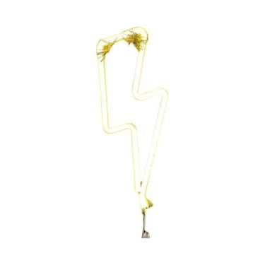 Imagem de Luz Noturna Em Forma De Raio Neon, Alimentada Por USB Ou Bateria, Para