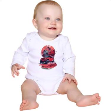 Imagem de Body intantil Jeep Vermelho Sunset Art, P