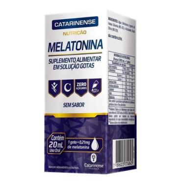 Imagem de Melatonina Catarinense Nutrição Gotas Sem Sabor 20mL