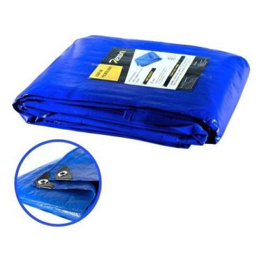 Imagem de Lona De Piscina Polietileno 100 Micras Azul Uv 4x5 Ferrari