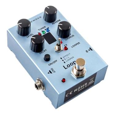 Imagem de Fenteer Pedal Multiefeitos para Guitarra com Luzes Indicadoras Profissionais para Performance Ao Vivo