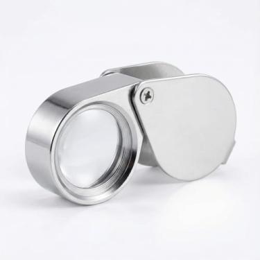 Imagem de Lupa de joias, tamanho de bolso e dobrável, adequada para joias, pedras preciosas, diamantes, plantas, moedas, selos, antiguidades, etc.