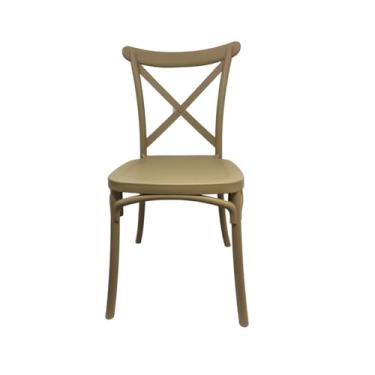 Imagem de Cadeira de Jantar Bege em Polipropileno – Cozinha, Eventos e Cerimônias