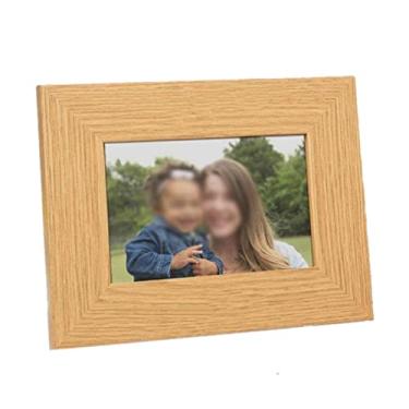 Imagem de Molduras de madeira porta-retrato moldura personalizada 10 x 16/12,7 x 17,8 cm moldura gravada (B, 17,8 cm) (A 18 cm)