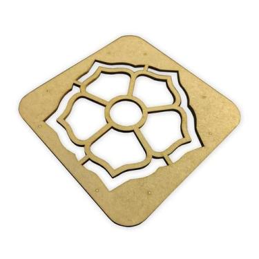 Imagem de Gabarito Guia Tupia Fabricar Petisqueira Floral 2 Madeira - Doce Arte 