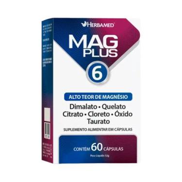 Imagem de Mag Plus 6 Magnésio C60 Herbamed  Função Muscular - Herbamed Laborator