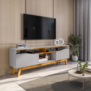 Imagem de Rack Para Tv 75 Polegadas Sertaozinho Off White Nature