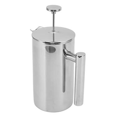 Imagem de KIMISS Máquina de café Francesa - Bule de Parede Dupla de Aço Inoxidável 304, Prensa de café Feita à Mão Com Tela de Filtro para e chá, Portátil para Uso Ao Ar Livre (800ml)