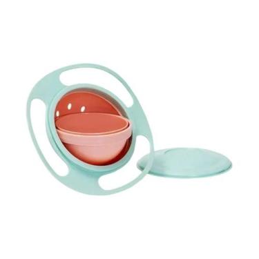 Imagem de Tigela Gyro Antiderramamento Para Crianças, Prato De Alimentação Unive