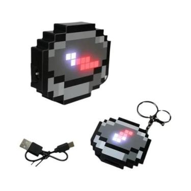 Imagem de Bússola Pixel Recarregável Em Formato De Chaveiro: Brinquedo E Lembran