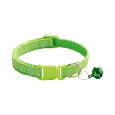 Imagem de Coleira De Sino Multicolorida Para Gatos, Colar De Corda Com Estampa D