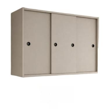 Imagem de Armario De Cozinha Aereo Com Tres Portas Delizantes Armario Suspenso Lavanderia Com Trilhos Para Portas De Correr(Fendi)