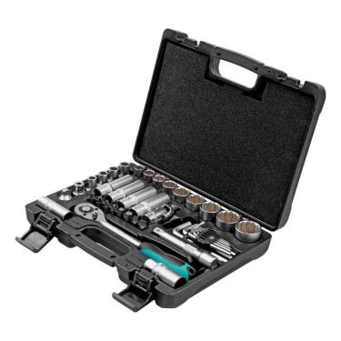 Imagem de Jogo Ferramentas 1/2`` Aço Crv 41 Peças Stels 135799 Maleta