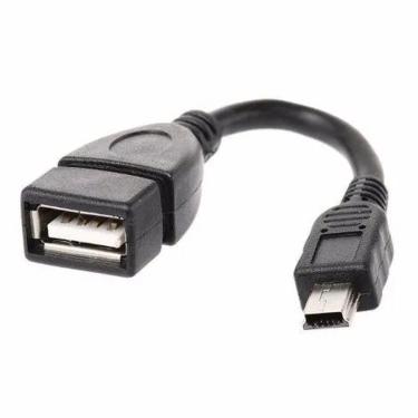 Imagem de Cabo Adaptador Otg Mini V3 Usb Femea 13Cm Para Celular