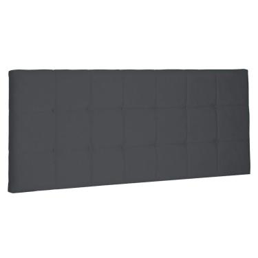 Imagem de Cabeceira Painel Estofada Cama Box Casal 140cm Suede Cinza