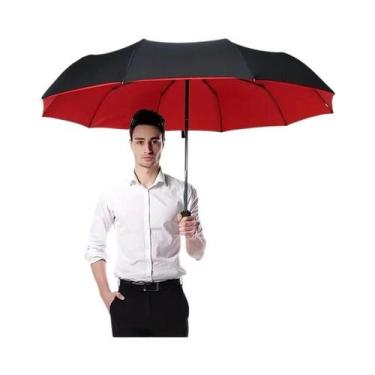 Imagem de Guarda-chuva Automático Tri-Fold Durável Para Uso Empresarial, Guarda-
