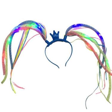 Imagem de Tiara com Trança e LED para Festas e Carnaval - DREAM IN BOX, Azul