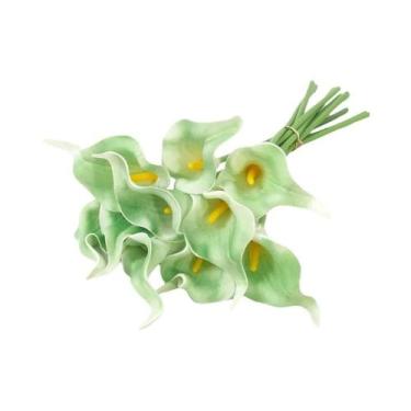 Imagem de Flores Artificiais Brancas De Lírio Calla, 2 a 5 Peças, Decoração Para