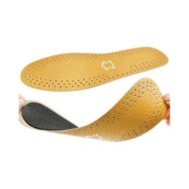 Imagem de Palmilhas De Couro Ultrafinas Unissex, Respiráveis, Com Almofada De Ma