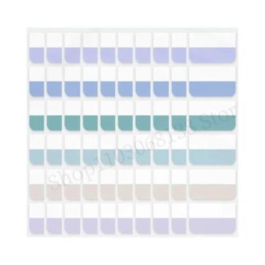 Imagem de Etiquetas Adesivas De Cores Claras 240pcs 3 Tamanhos 6 Cores Escrevíve