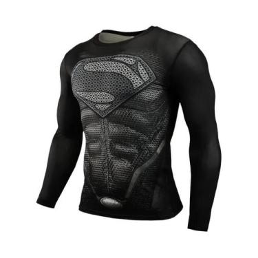 Imagem de Camiseta De Compressão Masculina De Manga Longa Com Estampa 3D, Fantas