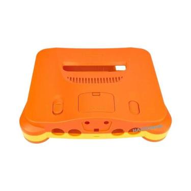 Imagem de Carcaça Substituta Para Console De Videogame Retro N64 Laranja Amarelo