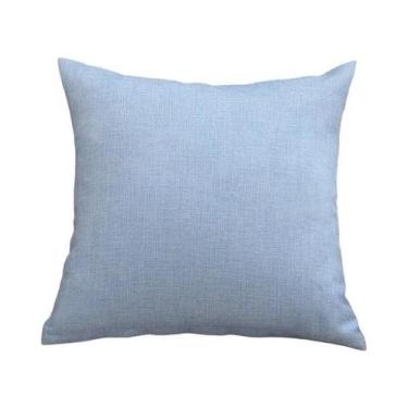 Imagem de Almofada quadrada espessada sólida, sofá, capa de almofada de sala de 