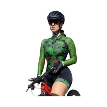 Imagem de Macacão De Ciclismo Feminino De Manga Longa KAFITT pro Racing Suit 20D